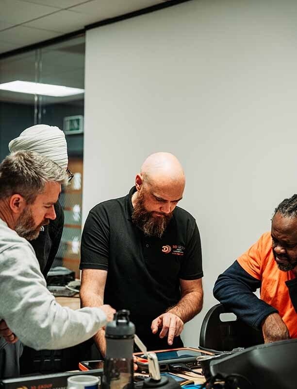 Image of auto locksmiths using a key tool max.