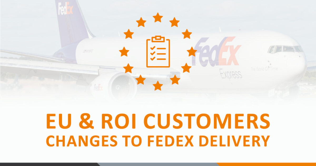 3D Group CHANGES TO FEDEX DELIVERY REQUIREMENTS